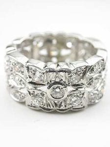 Wide Vintage Wedding Ring