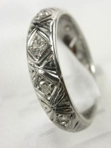 1954 Filigree Vintage Wedding Ring super 1