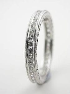 Eternity Band with Carved Motif