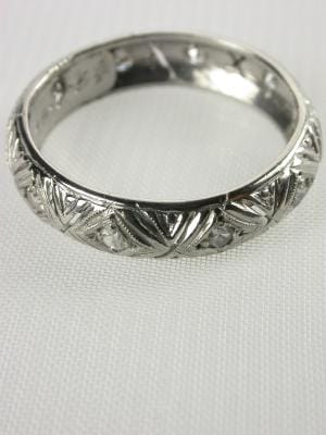 1954 Filigree Vintage Wedding Ring super 1