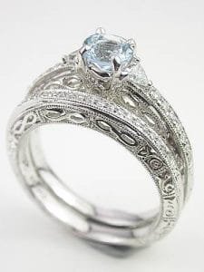 Wedding Ring with Infinity Motif