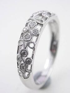 The Beauty of Floral Wedding BandDesign The floral Floral Wedding Band motif of this ring is what makes it so special.