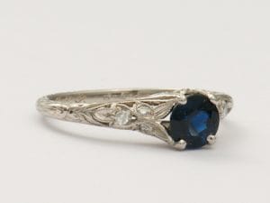 The Enduring Appeal of a Sapphire vintage engagement ring