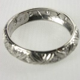 1954 Filigree Vintage Wedding Ring
